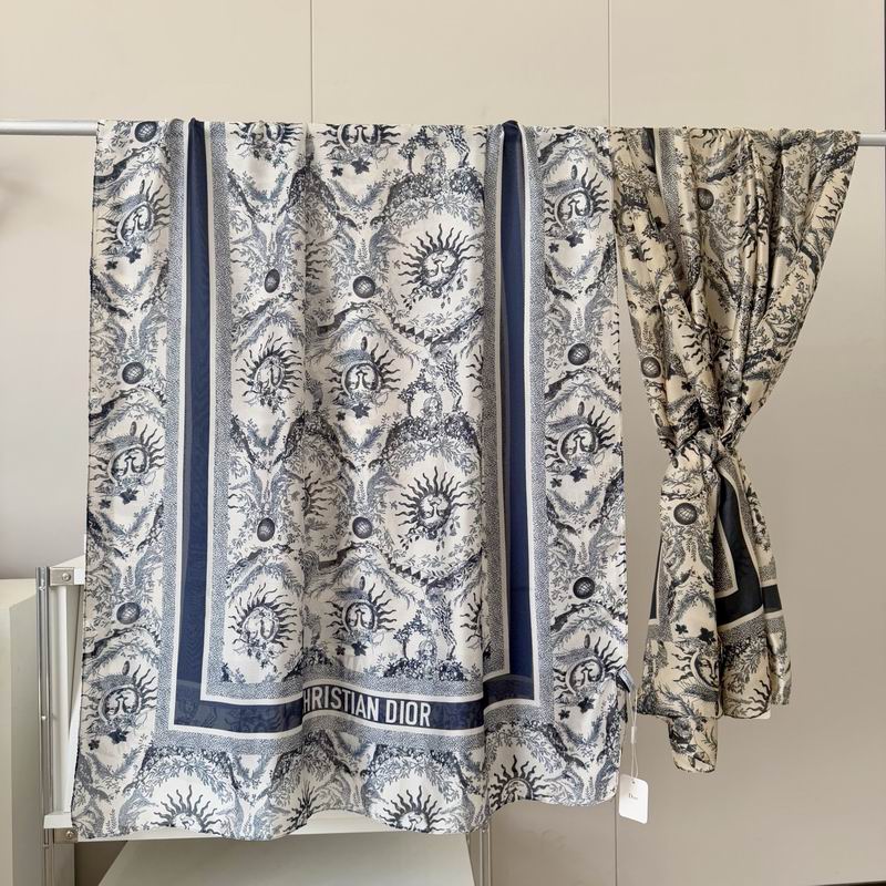 Dior silk scarf 90-180cm E031309